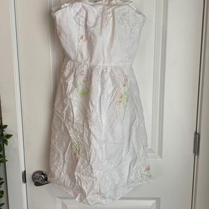 Lilly Pulitzer Strawberry Embroidered Strapless Dress ***READ DESC